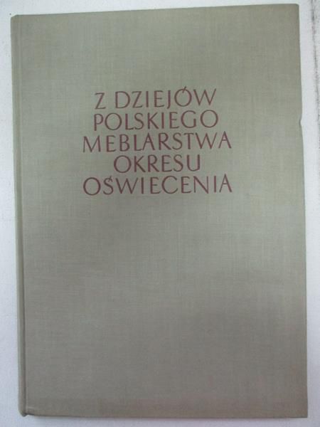 Z dziejów polskiego meblarstwa