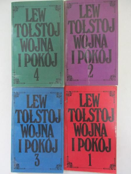 Wojna i pokój Tom I/Tom II/ Tom III/ Tom IV