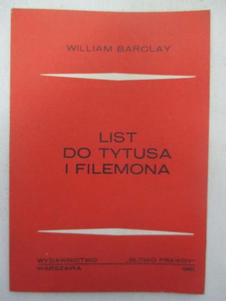 Barclay William - List do Tytusa i Filemona