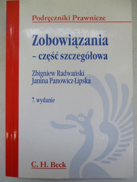 Zobowiązania – część szczegółowa