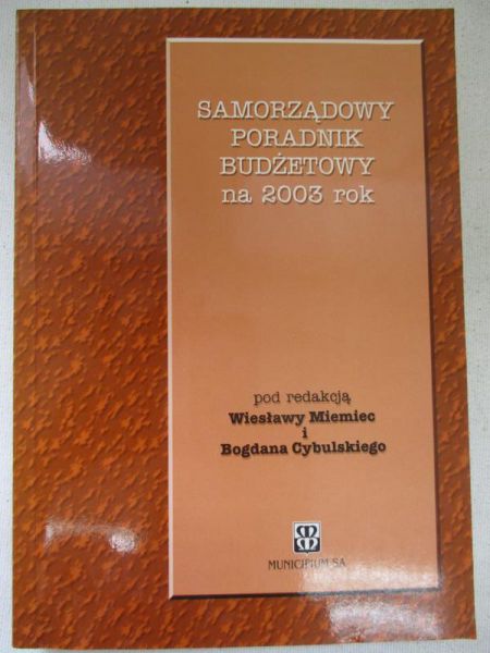 Samorządowy poradnik budżetowy na 2003 rok