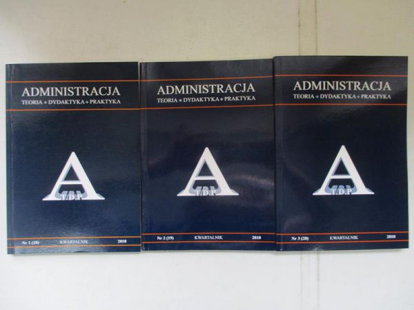 Kwartalnik Administracja, 3 książki