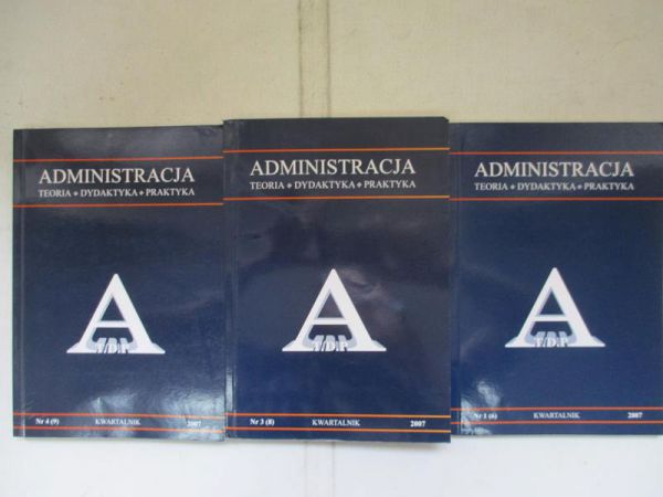 Kwartalnik Administracja, 3 książki