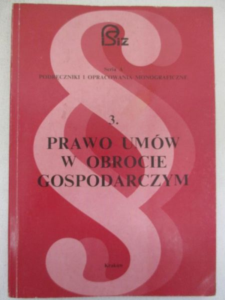 Prawo umów w obrocie gospodarczym