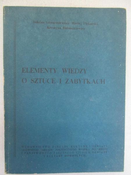 Elementy wiedzy o sztuce i zabytkach