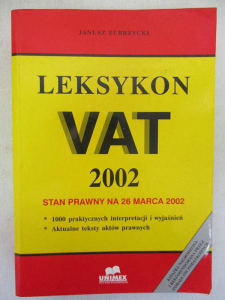 Leksykon VAT suplement