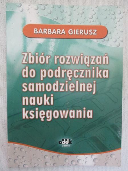 Zbiór rozwiązań do podręcznika samodzielnej nauki księgowania