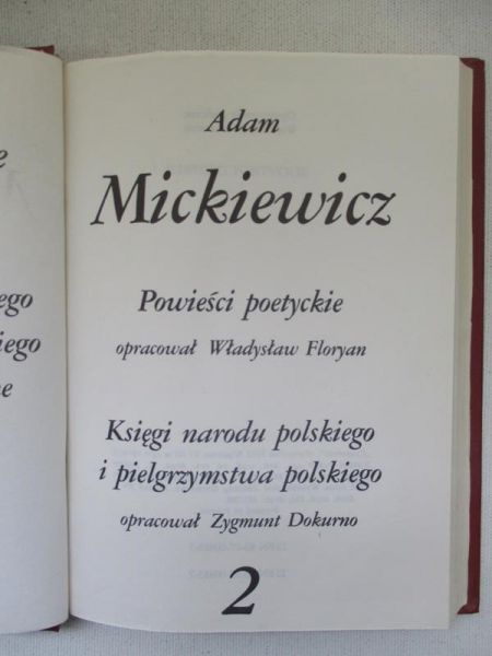 Mickiewicz Adam  - Dzieła, t. I-IV
