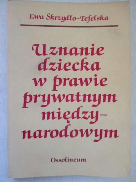Uznanie dziecka w prawie międzynarodowym