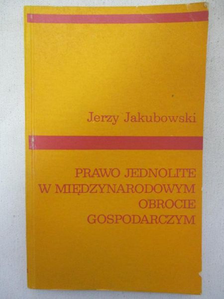 Prawo jednolite w międzynarodowym obrocie gospodarczym