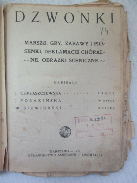 Dzwonki, 1923 r.