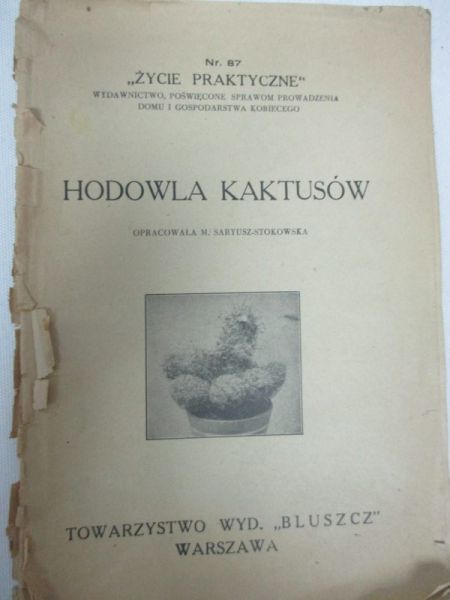)  Hodowla kaktusów, 1930 r.