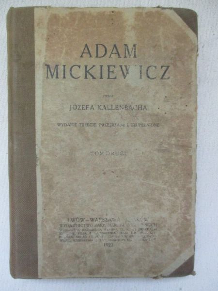 Adam Mickiewicz, T. II, 1923 r.