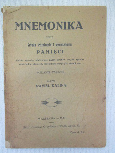 Mnemonika, 1939 r.