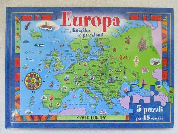 Europa. Książka z puzzlami