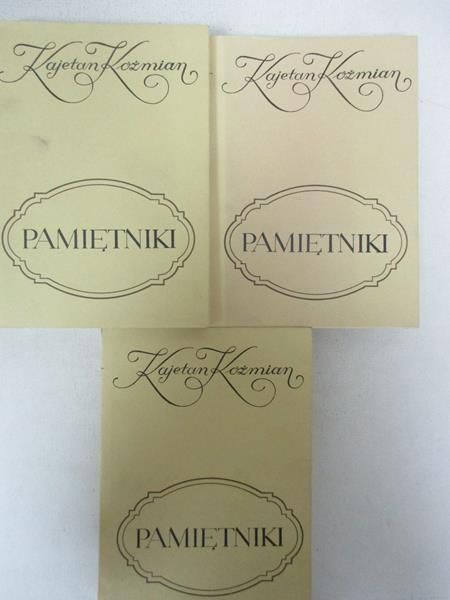 Kożmian  - Pamiętniki. Tom I-III