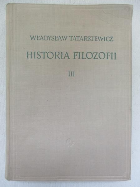 Historia Filozofii. Tom III