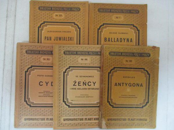Biblioteka arcydzieł poezji i prozy, 5 części,  1946-1949