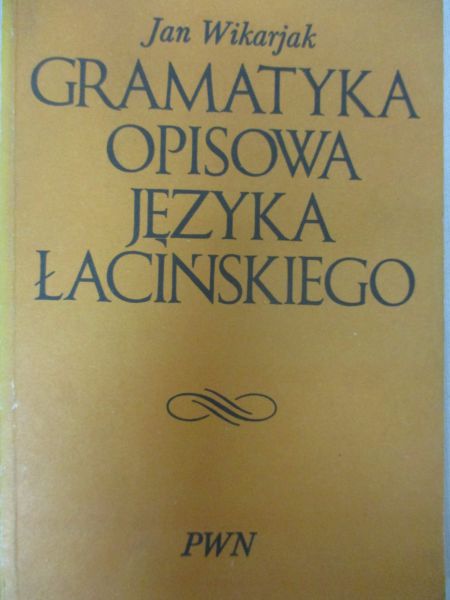 Gramatyka opisowa języka łacińskiego