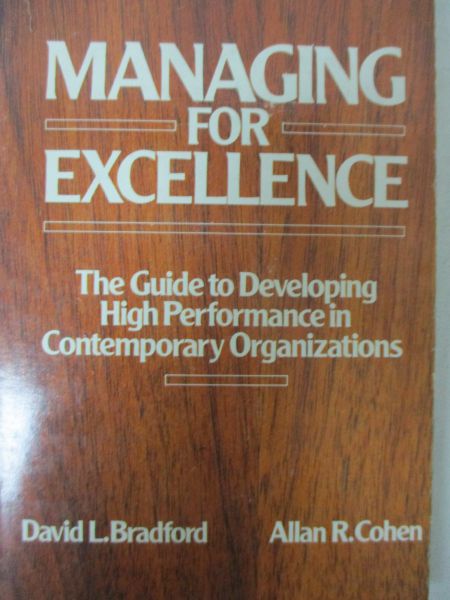 Bradford David - Managing for excellence
