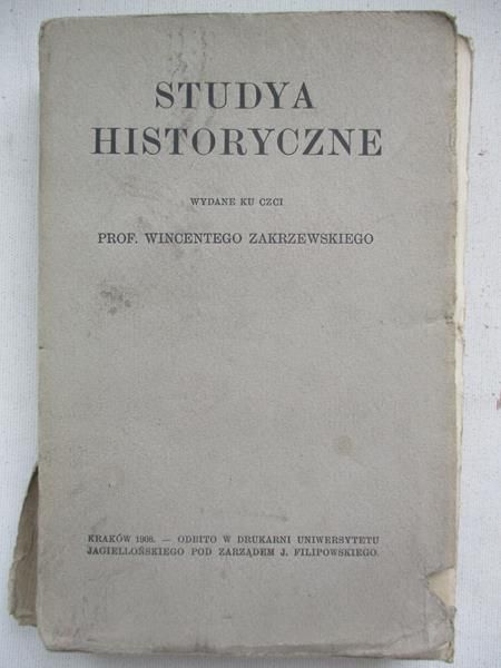 Studya Historyczne, 1908 r.