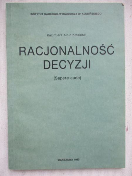 Racjonalność decyzji (Sapere aude)