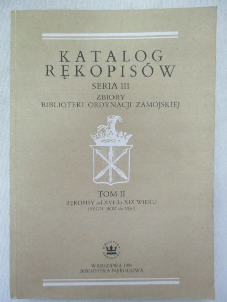 Katalog Rękopisów Tom II