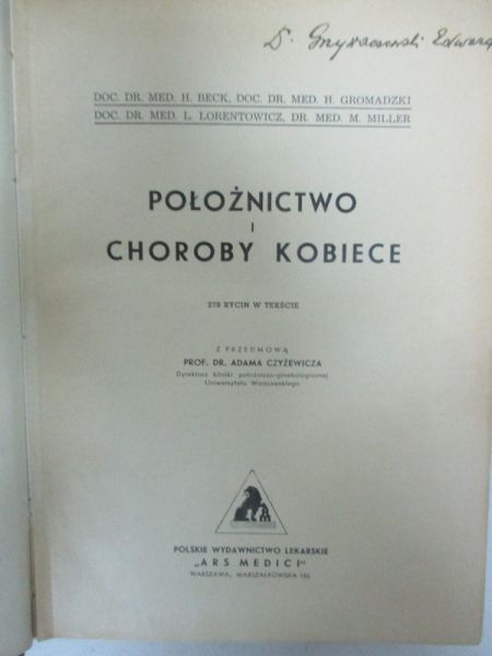 Położnictwo i choroby kobiece, 1933 r.