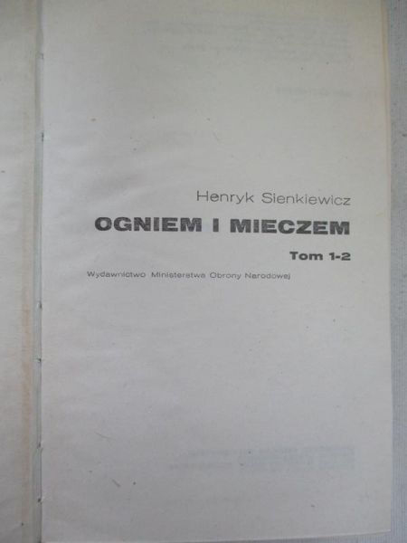 Ogniem i mieczem. Tom 1-2