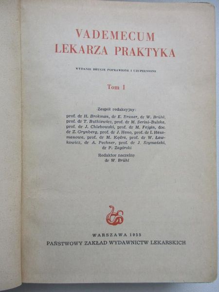 Vademecum lekarza praktyka, Tom I-II