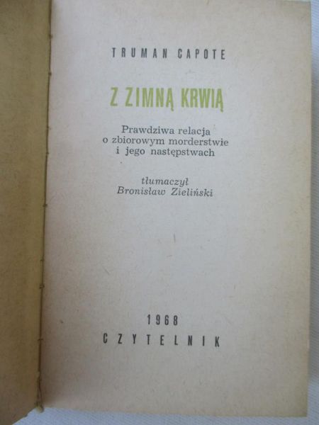 Capote Truman  - Z zimną krwią