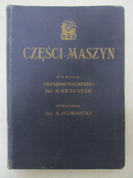 Części maszyn. Antyk 1929 r.