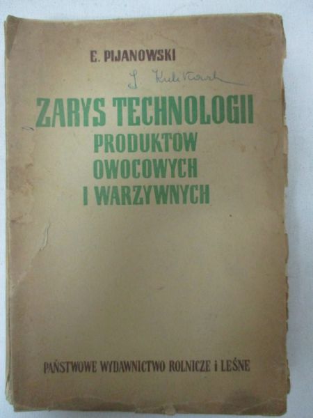 Zarys technologii produktów owocowych i warzywnych