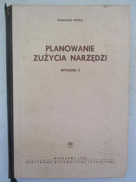 Planowane zużycia narzędzi