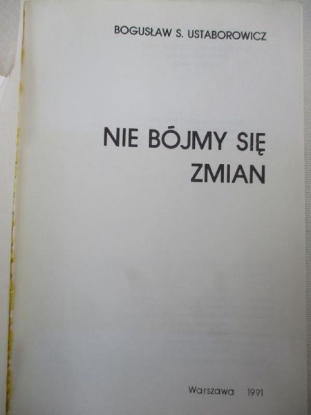 Nie bójmy się zmian