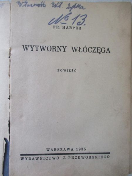 Harper Frank Wytworny włóczęga, 1935 r.
