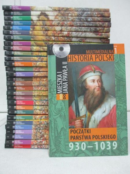 Multimedialna historia Polski, komplet 30 tomów + CD