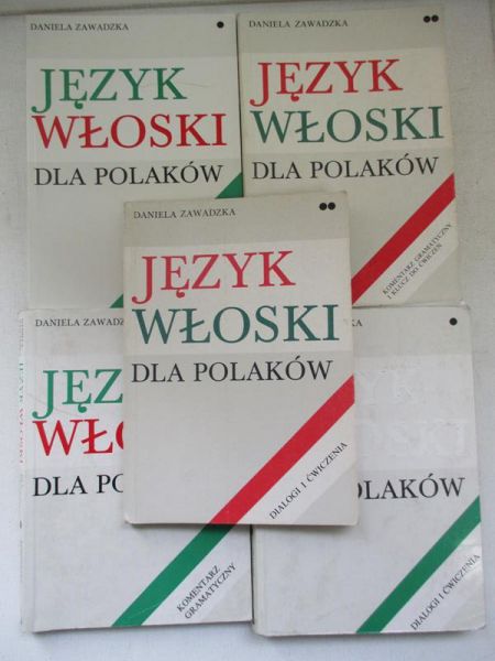 Język włoski dla Polaków, zestaw 5 książek
