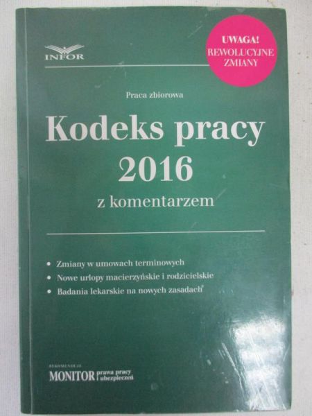 Kodeks pracy 2016 z komentarzem