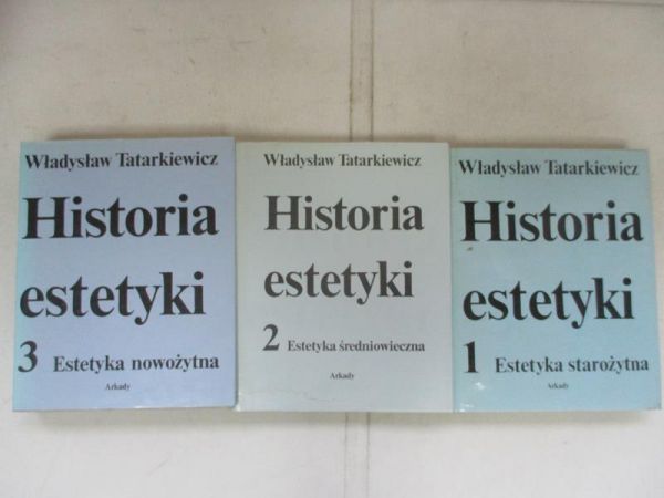 Historia estetyki, Tom I-III