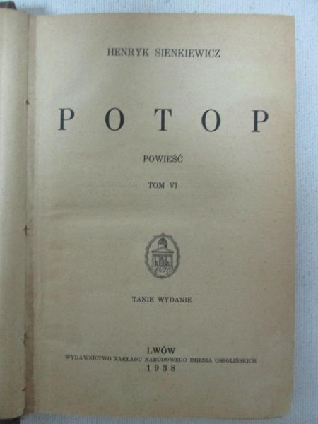 Potop. Antyk 1938 r.