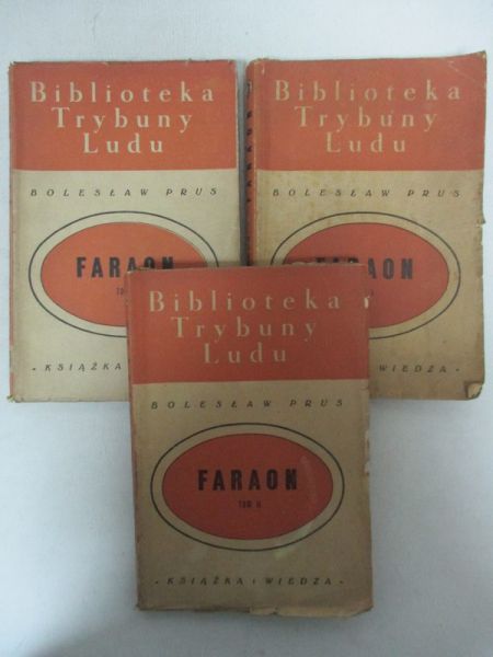 Prus Bolesław Faraon, tom I-III, 1949