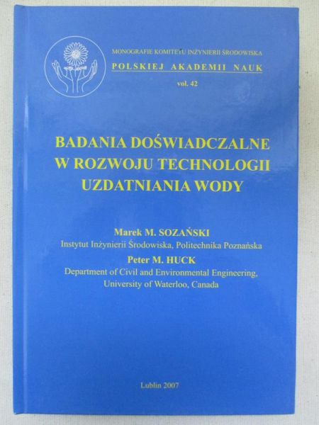 Badania doświadczalne w rozwoju technologii uzdatniania wody