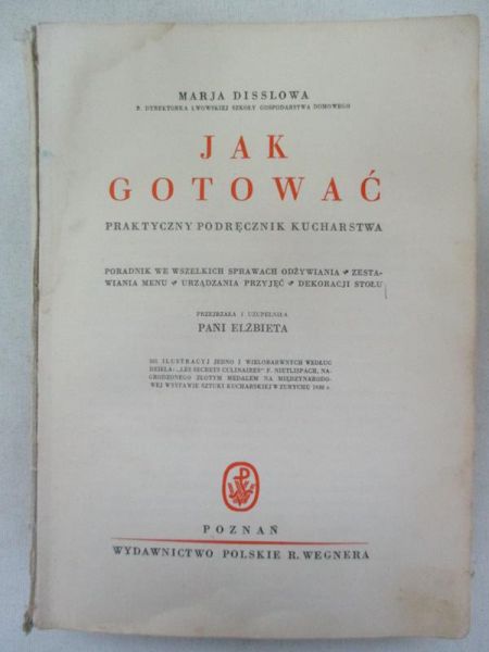 Jak gotować, 1938 r.