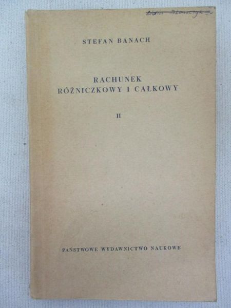 Rachunek różniczkowy i całkowy, tom II