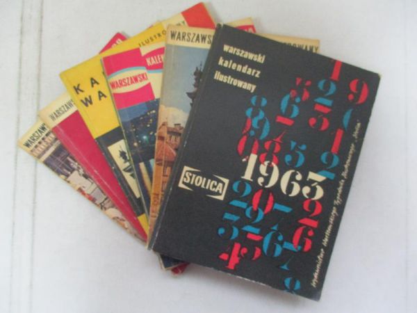 Warszawski kalendarz ilustrowany "stolicy" - 1962, 1963, 1964, 1965, 1967, 1968