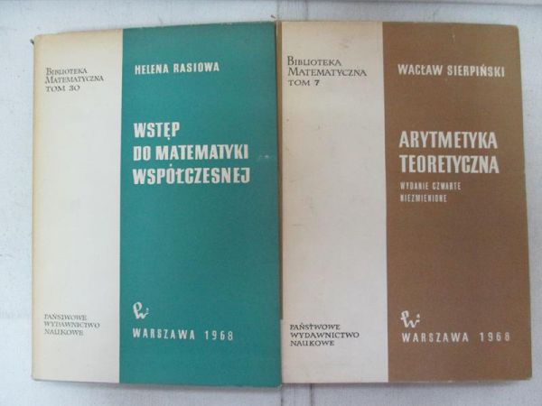Arytmetyka Teoretyczna/Wstęp do matematyki współczesnej