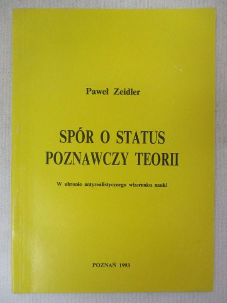 Spór o status poznawczy poznawczy teorii