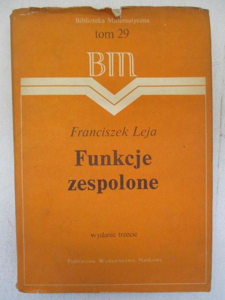 Funkcje zespolone, tom 29, BM