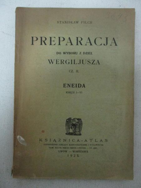 Preparacja do wyboru dzieł Wergiliusza, 1925 r.